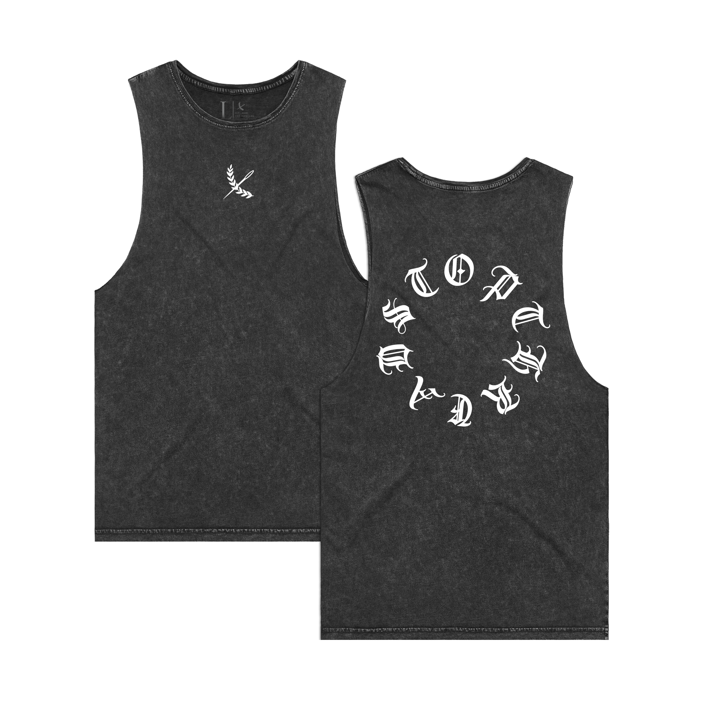 Oasis Raw Vintage Tank - Black