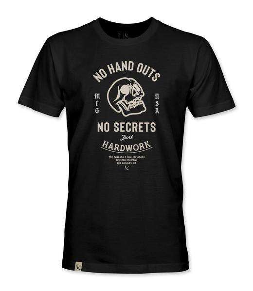 No Hand Outs Tee - Black (NEW FIT)