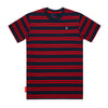 IMPERIAL PIRATE TEES - NAVY/RED STRIPE (WHITE IMPERIAL)
