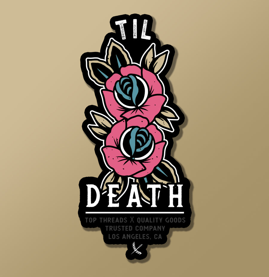 Til Death Sticker - Pink