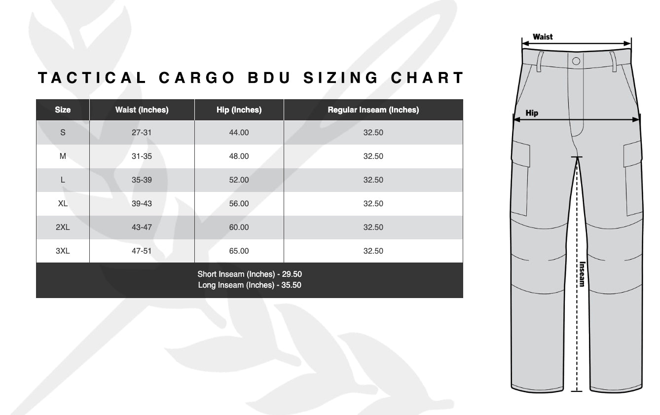 Tactical BDU Cargo Pants - Chocolate Chip Desert Camo