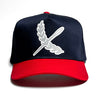 Classic Imperial 5 Panel Cap - Navy / Red / Grey