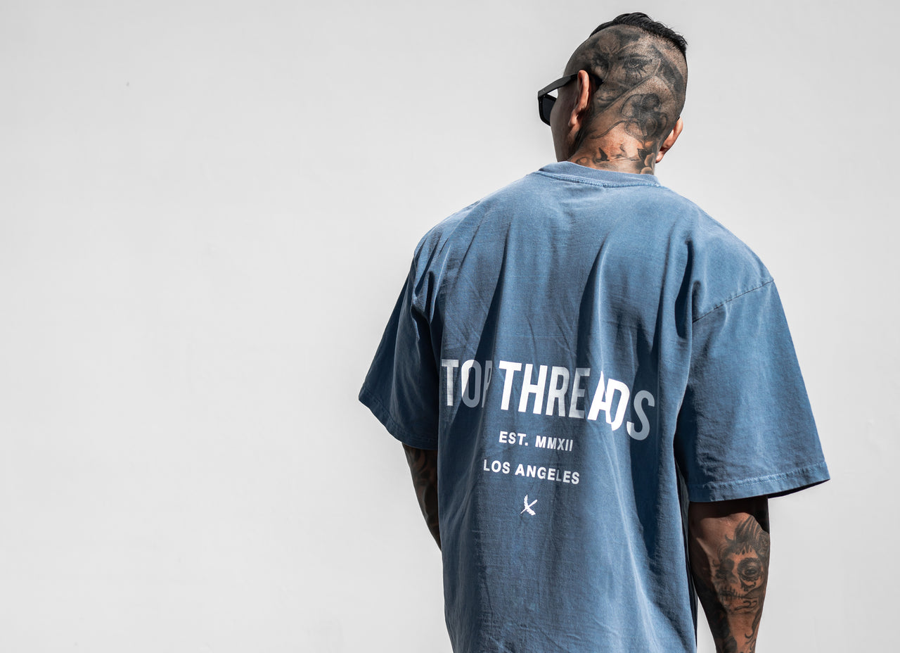 Rep Tee - Faded Denim