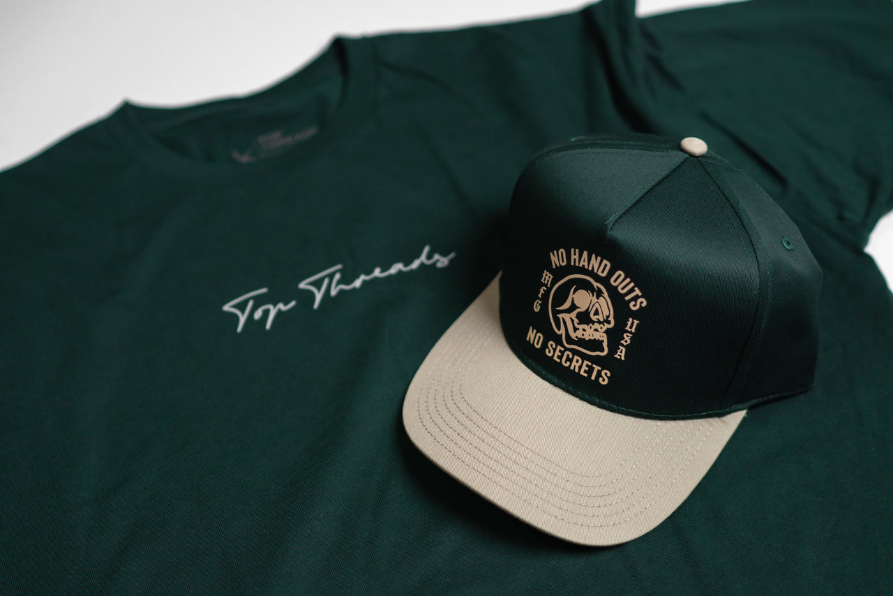 Signature Tee - Forest Green / Grey