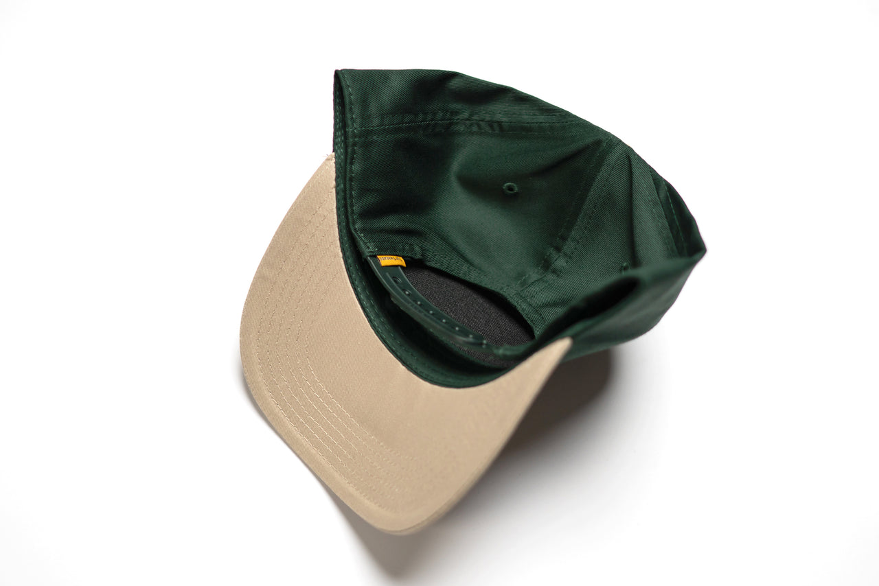 No Handouts Cap - Forest Green / Beige