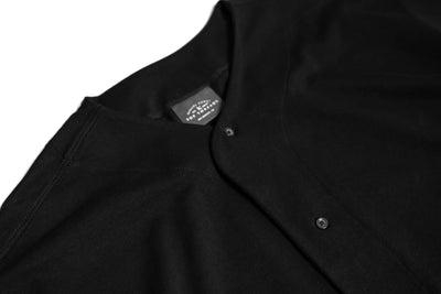 Premium Heavy Cotton Baseball Jersey - Black