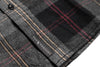 Cuffed Flannel - Black / Steel