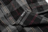 Cuffed Flannel - Black / Steel