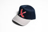 Classic Imperial 5 Panel Cap - Navy / Grey / Red