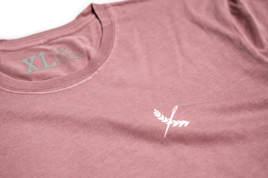 Faded Icon Tee - Dusty Rose