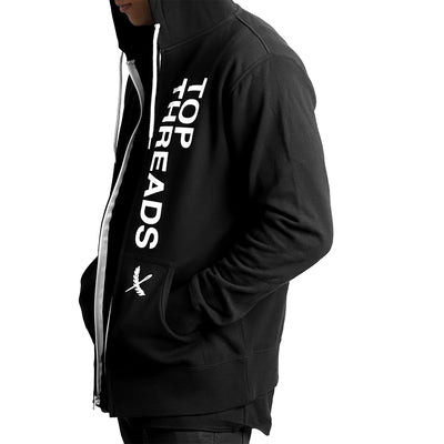 Statement Zip Up - Black