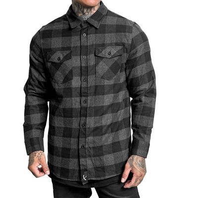 Imperial Buffalo Flannel - Black/Grey