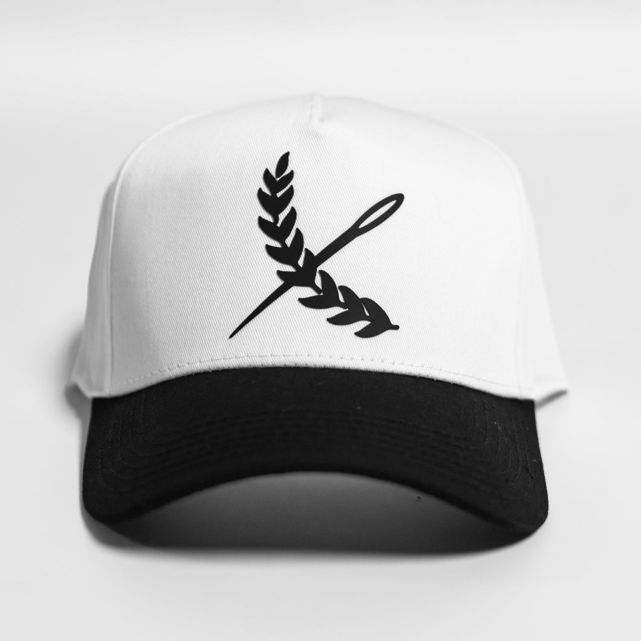 Classic Imperial 5 Panel Cap - White / Black