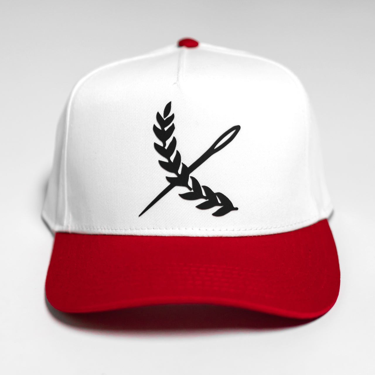 Classic Imperial 5 Panel Cap - White / Red / Black