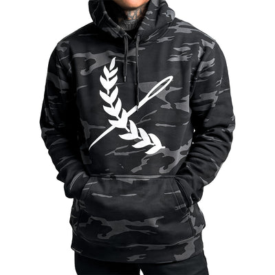 IMPERIAL LOGO HOODIE - Black Camo