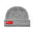 Copy of Label Knit Beanie V2 - Heather Grey