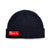 Label Knit Beanie V2 - Navy