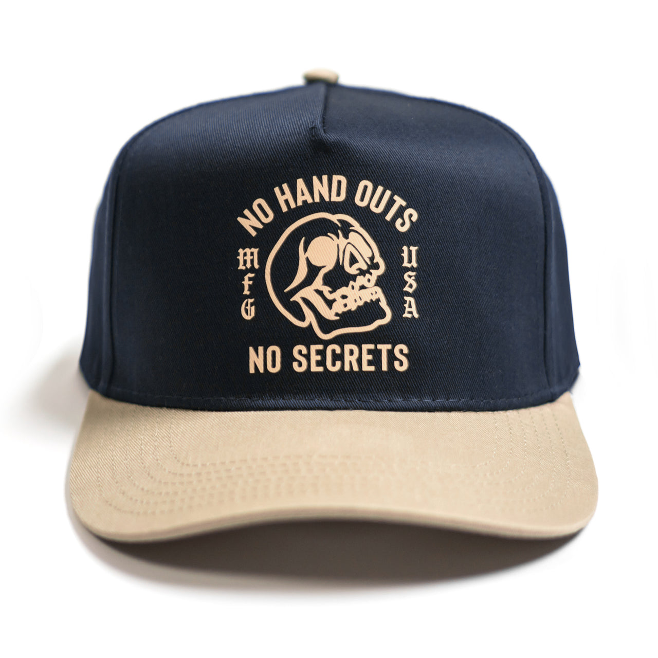 No Handouts Cap - Navy / Beige