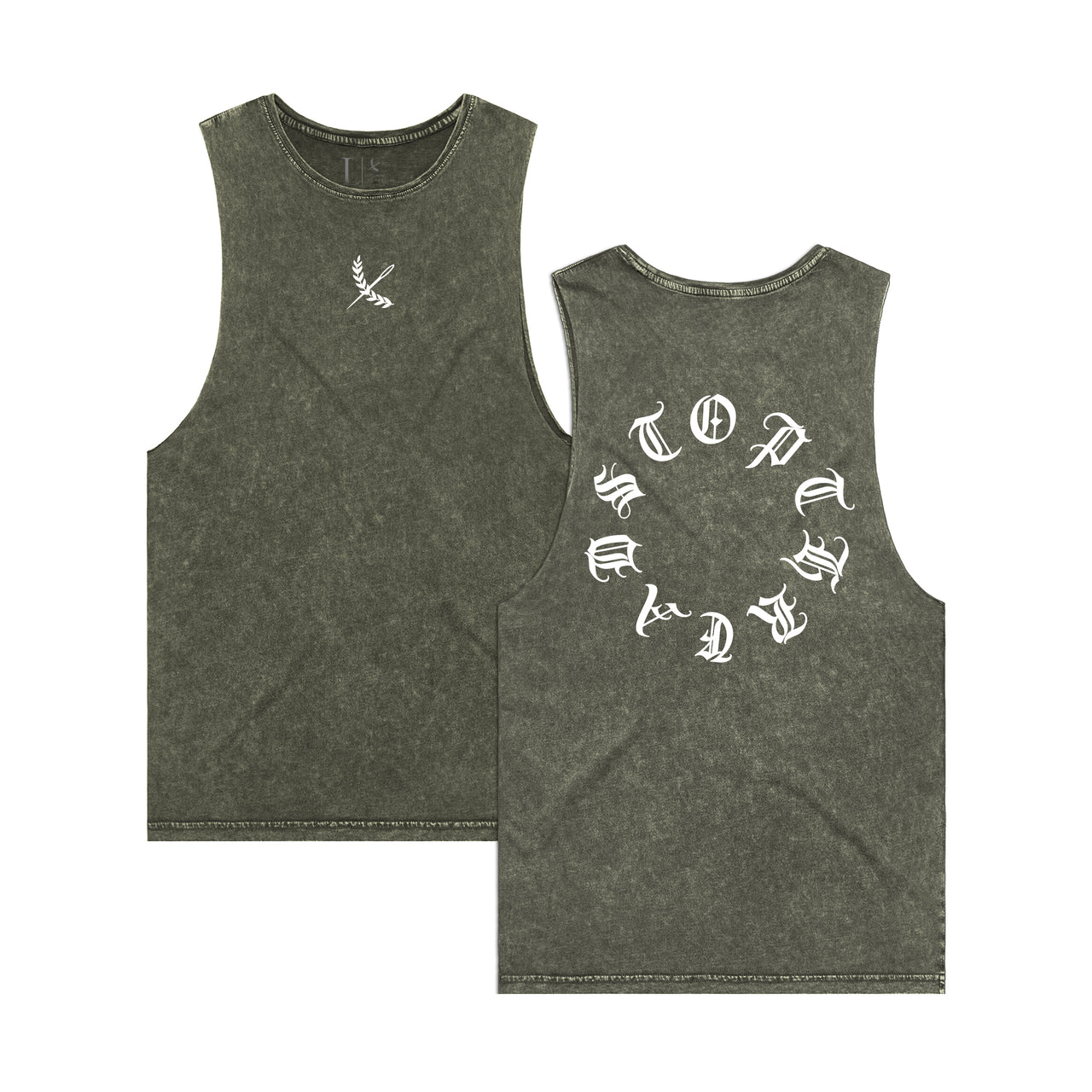 Oasis Raw Vintage Tank - Moss