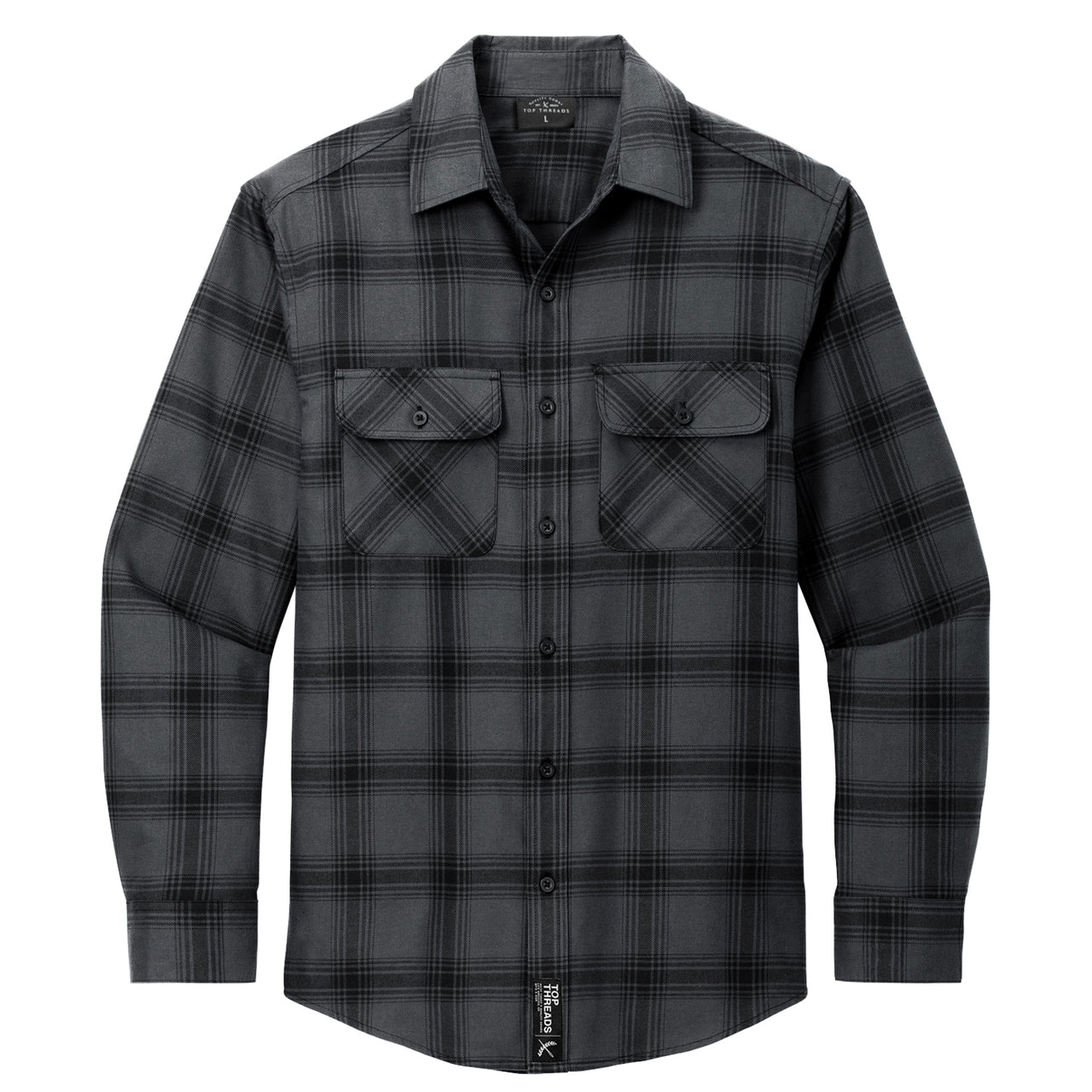 Rori Plaid Flannel - Dark Grey