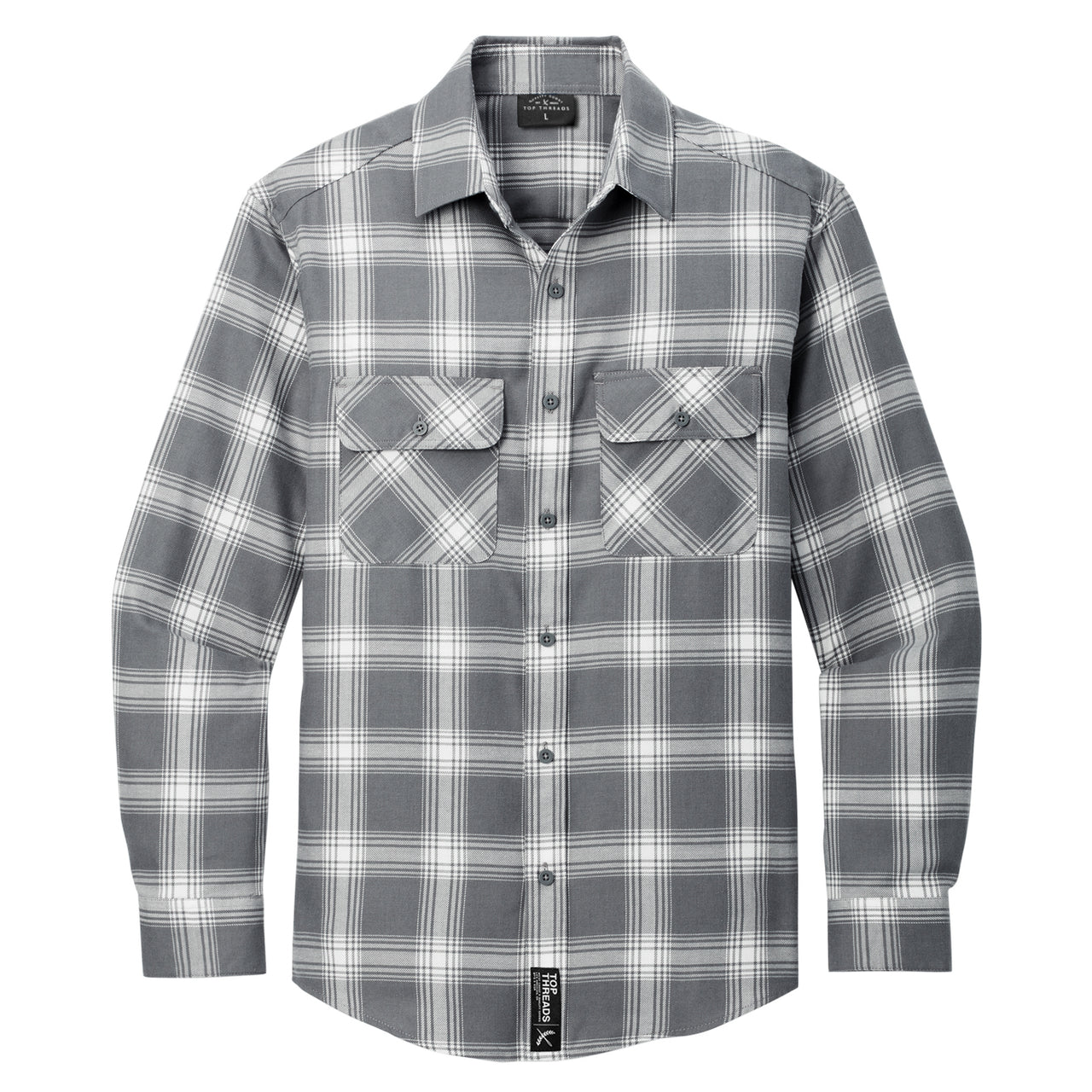Rori Plaid Flannel - Light Grey