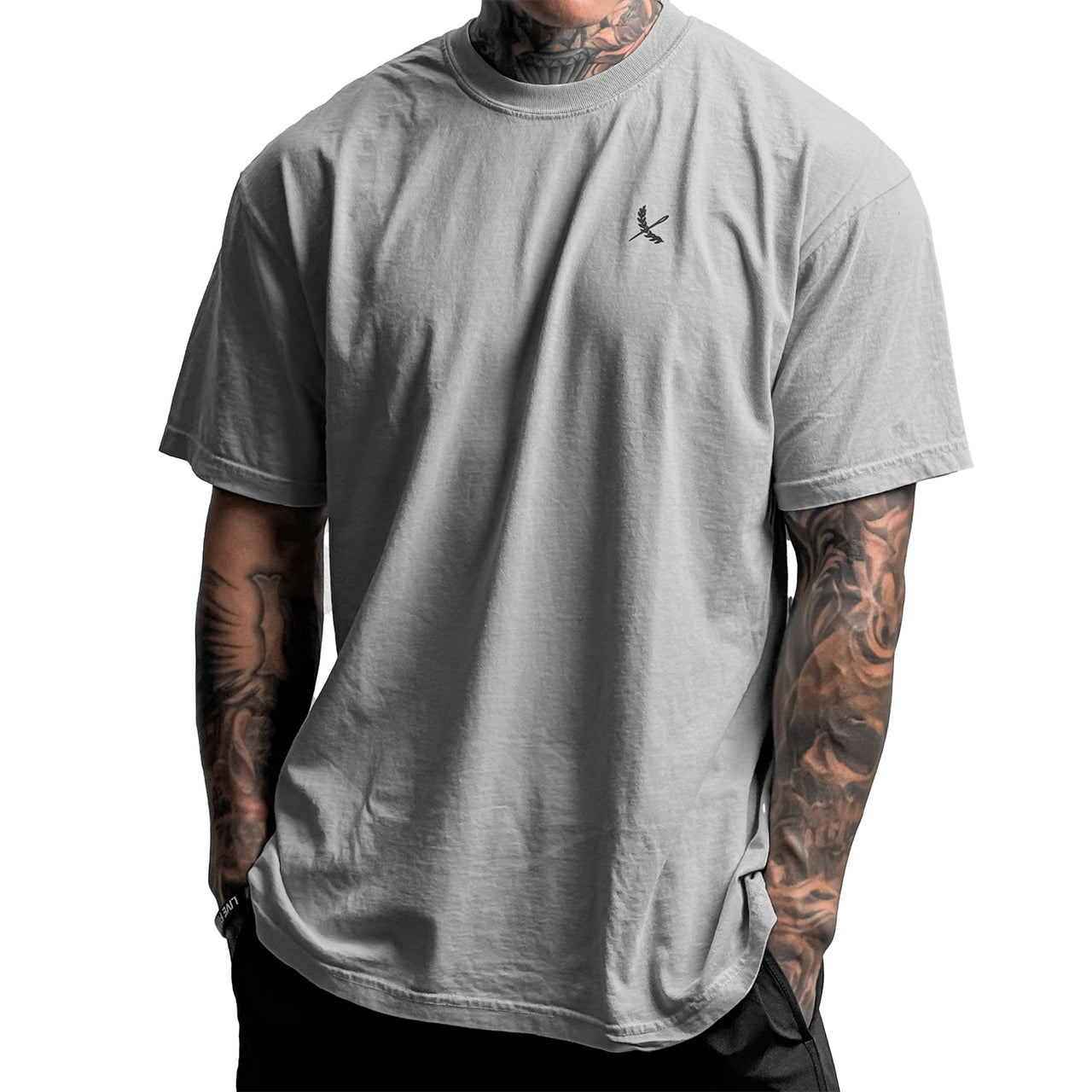 Staple Logo Tee - Grey