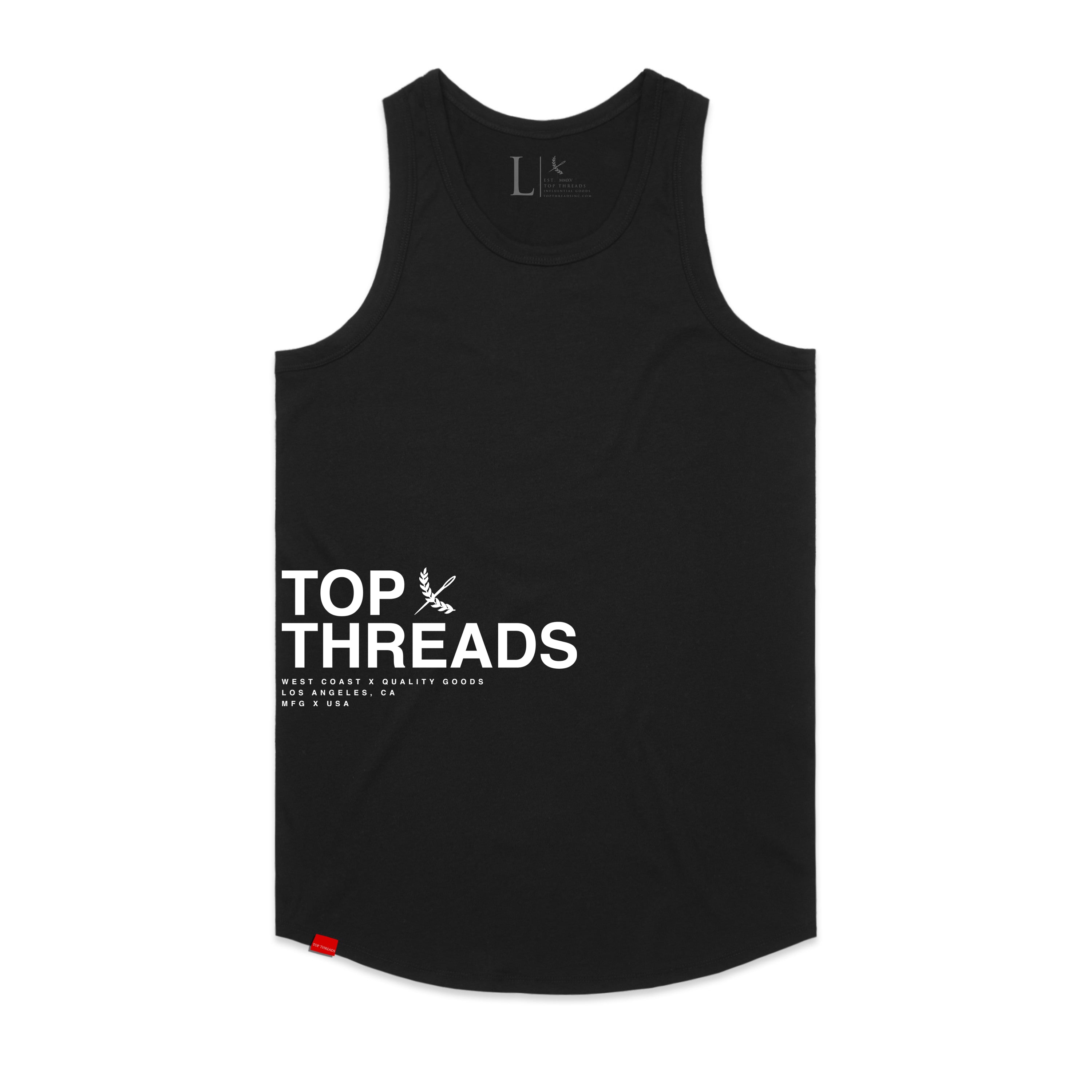 トップス theredthread massage tank black Maya V-Neck Tank