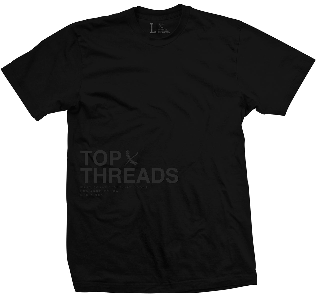 Statement Tee - Black / Black