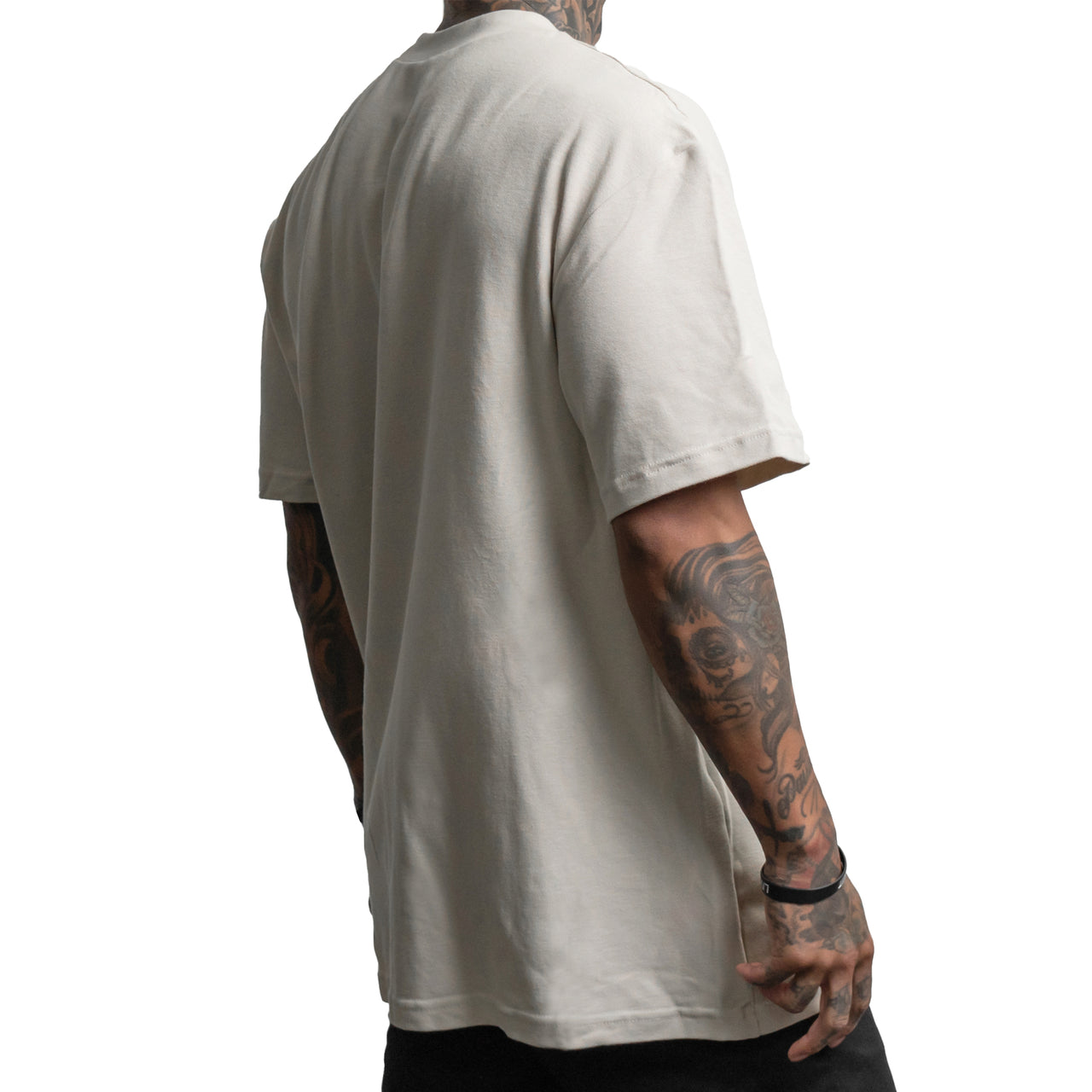 Textured Mockneck Tee - Natural