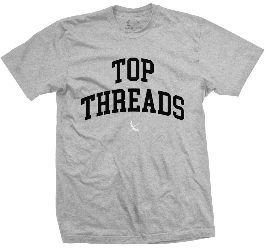 Top Threads Block Tee - Heather Grey