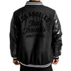 Varsity Letterman Bomber - Black