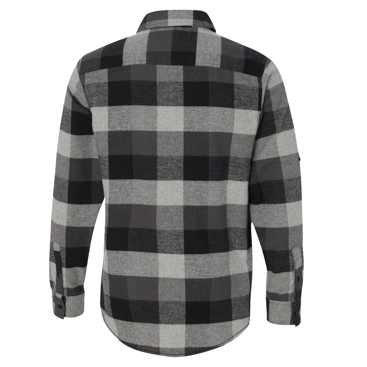 Cuffed Flannel - Black / Grey