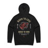 BRED TO WIN HOODIE - BLACK/RED
