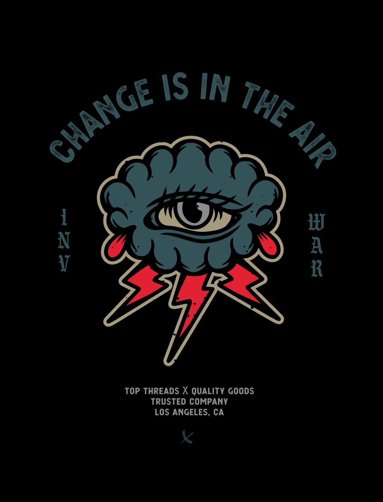 Change is in the Air Poster - Blue / Red
