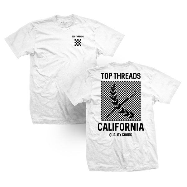 Check Tee - White/Black