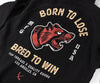 BRED TO WIN HOODIE - BLACK/RED