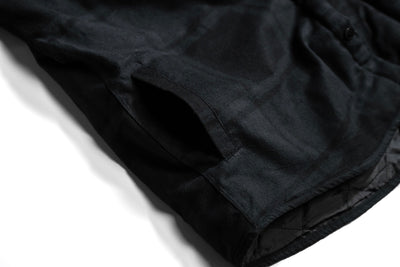 Blacklist Quilted Flannel Jacket - Black Plaid