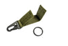 Hook & Loop Tactical Strap Keychain - Olive