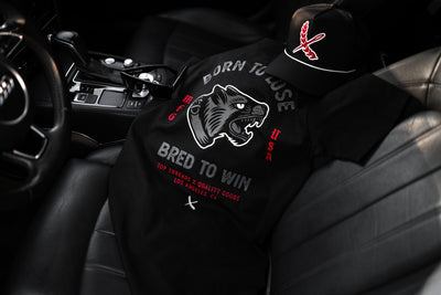 Bred To Win Tee - Black / Fire