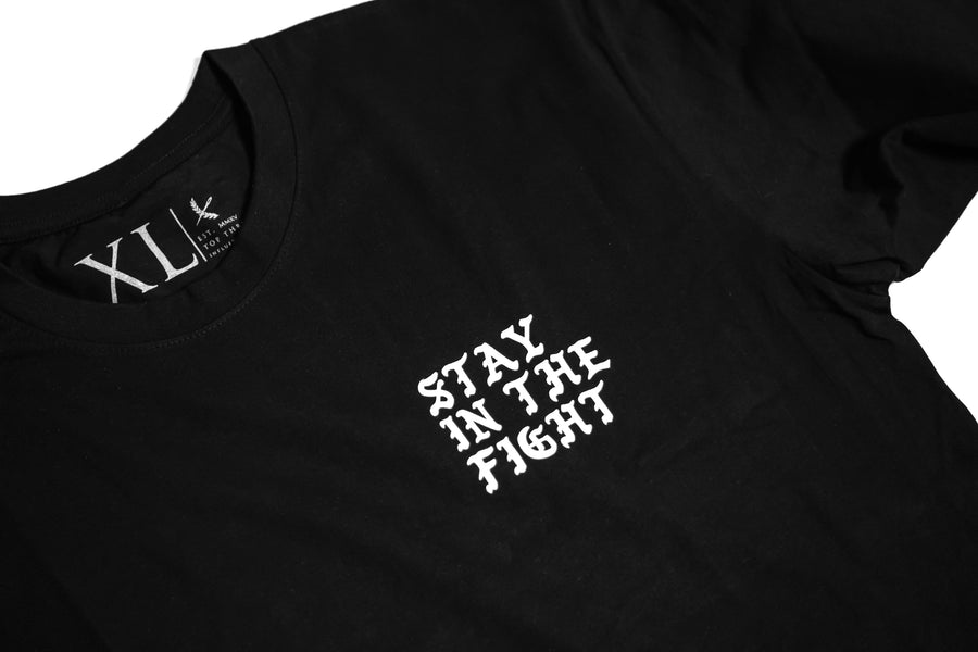 Stay in the Fight Tee - Black / Red
