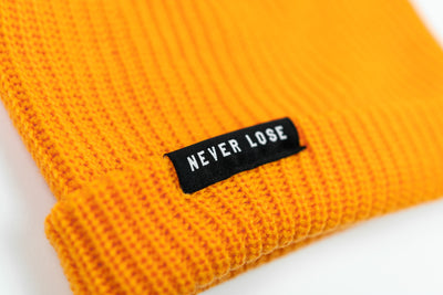 NEVER LOSE Knit Beanie- Gold