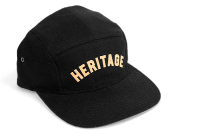 Heritage 5 Panel Cap - Black