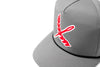 Throwback cap - Grey / Red