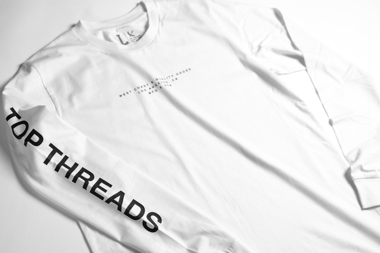Statement Long Sleeve Tee - White