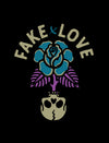 Fake Love Poster - Black / Purple