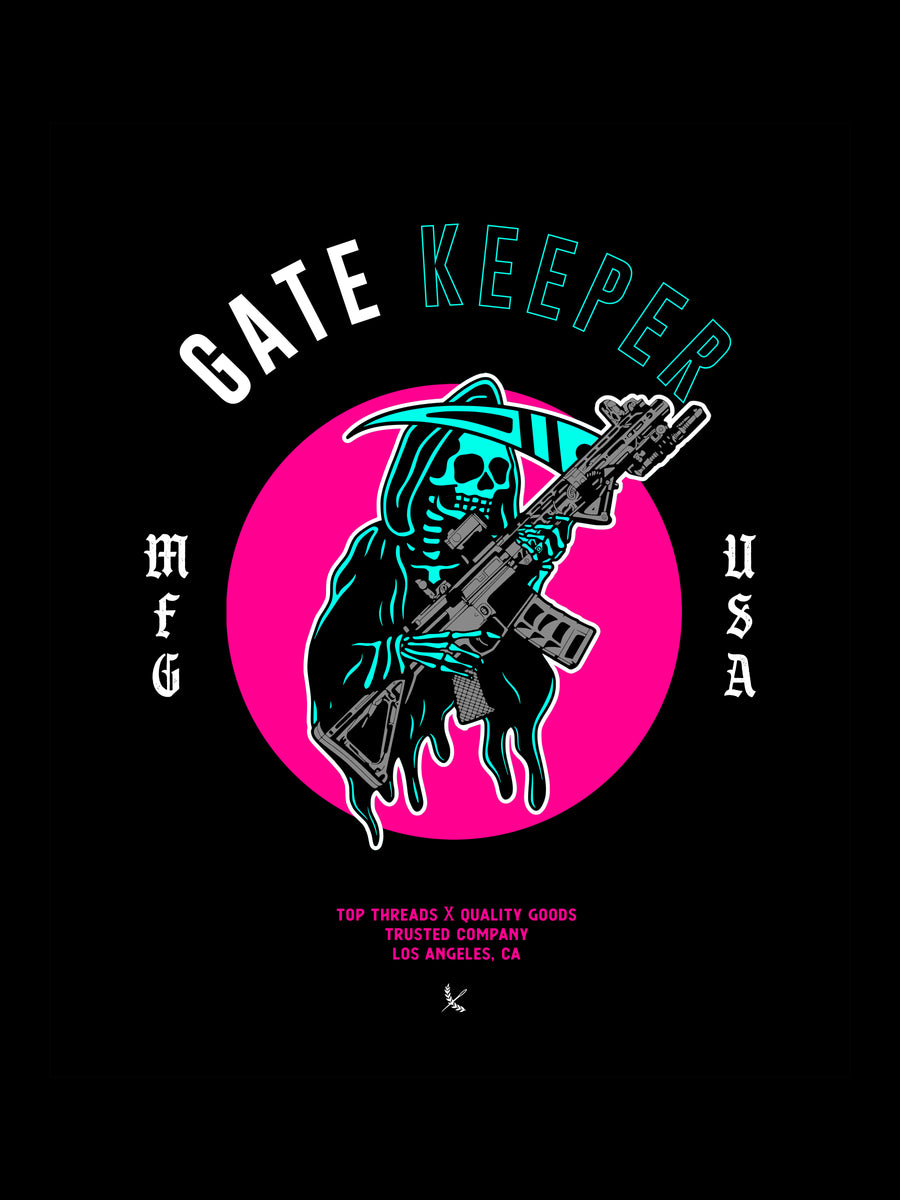 Gate Keeper Poster - Black Retro