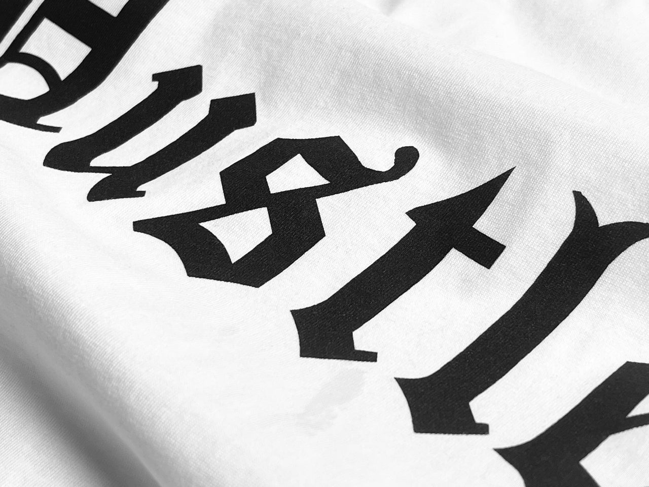 Oversized Hustle Tee - White/Black