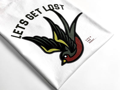 Lets Get Lost Tee - WHITE
