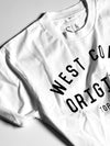 West Coast Crop Tee - White