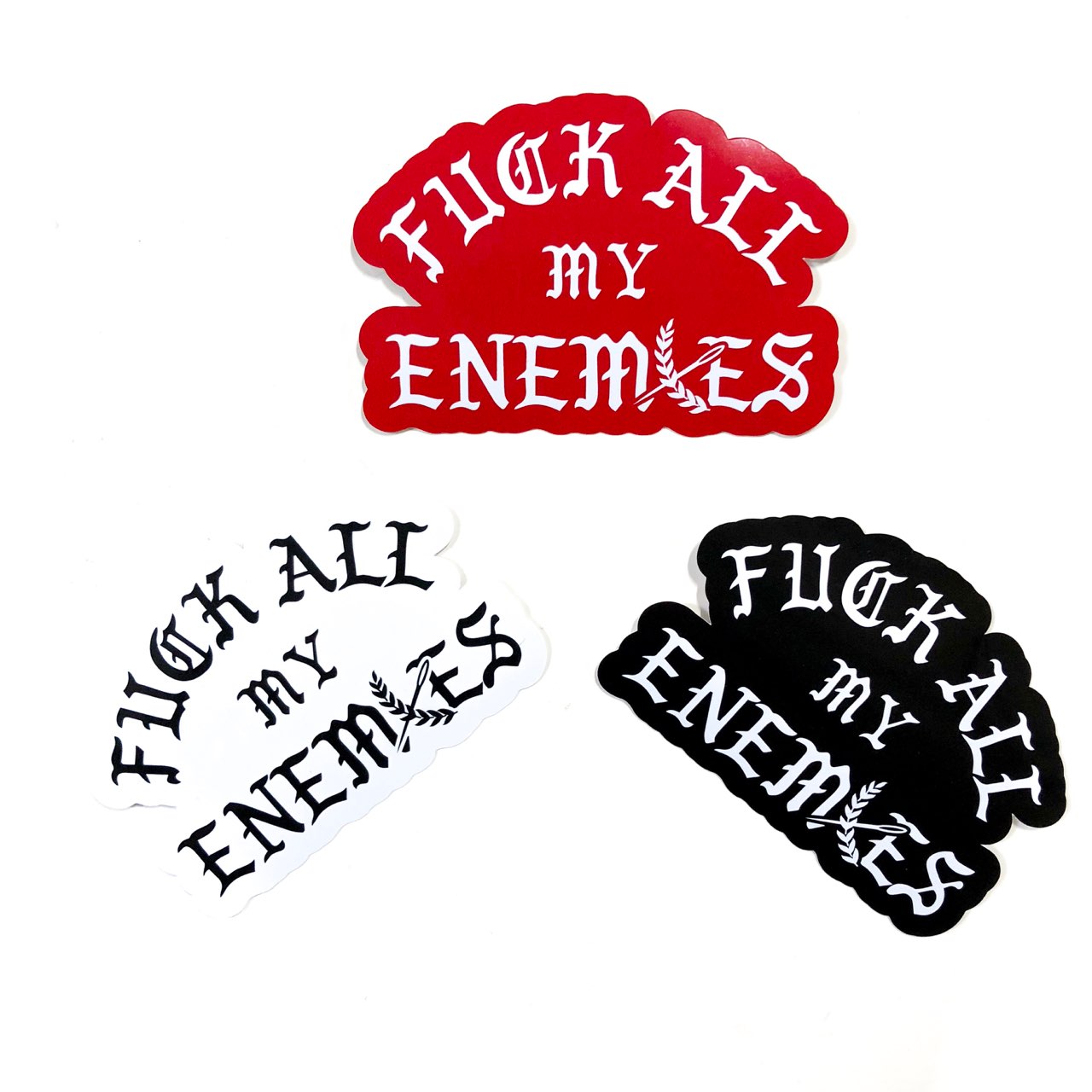 Fuck All My Enemies 5" Sticker Pack